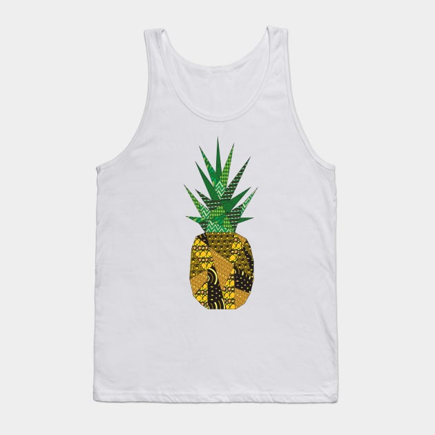 Doodled Polygonal Pineapple Tank Top by calliew1217